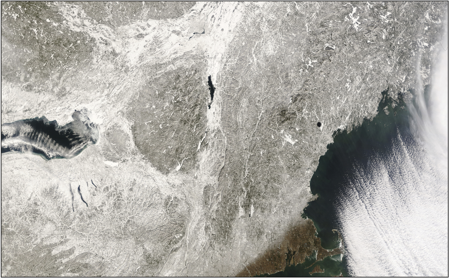 MODIS snowcover 2007 visible